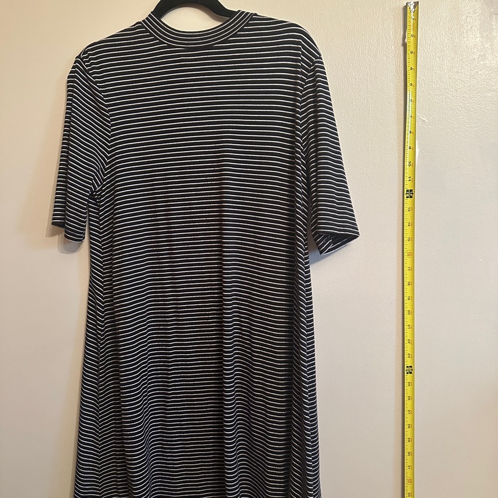 Black and White Striped Dress
